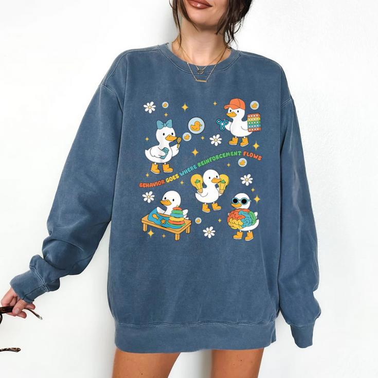 Silly Goose Behavior Analyst RBT ABA Therapy SPED Teacher Comfort Colors Sweatshirt