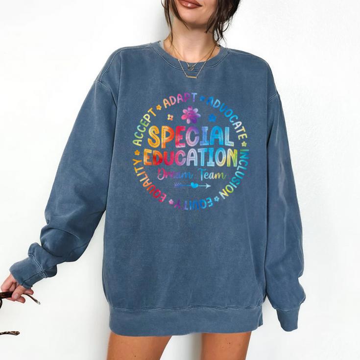 Special Education Squad Dream Team SPED Teacher Back School Comfort Colors Sweatshirt
