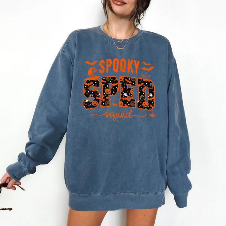 Sped Squad Team Special Education Teacher Halloween Comfort Colors Sweatshirt