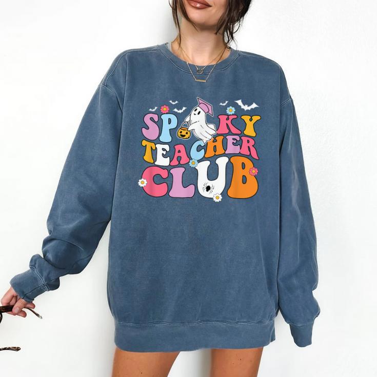 Spooky Teacher Club Halloween Comfort Colors Sweatshirt