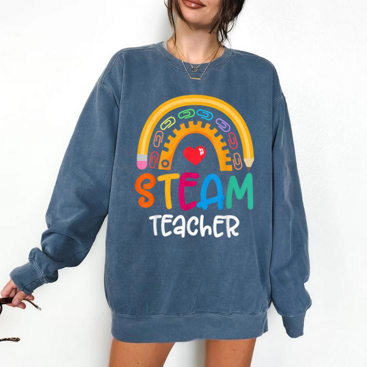 STEAM Teacher Squad Team Crew Back To School STEM Special Comfort Colors Sweatshirt