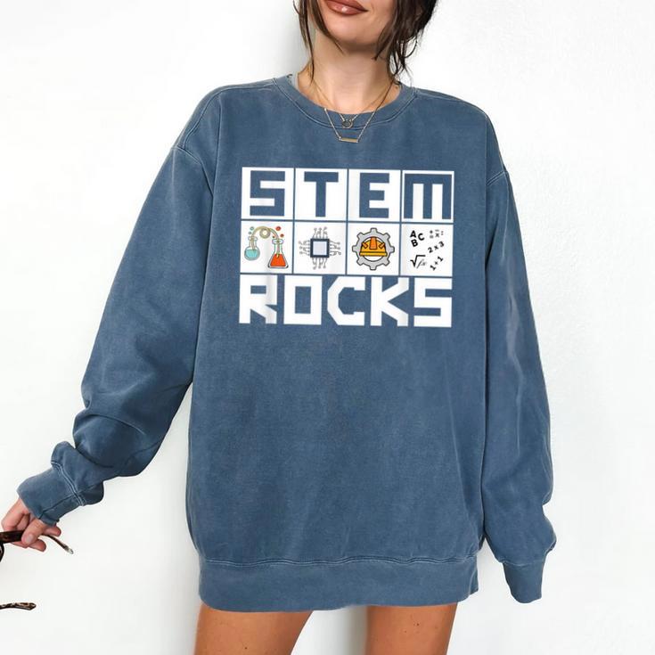 STEM Rocks Science Technology Engineering Math STEM Teacher Comfort Colors Sweatshirt