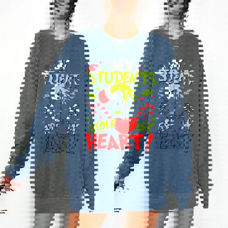 My Students Stole My Heart Teacher Holiday Merry Christmas Comfort Colors Sweatshirt