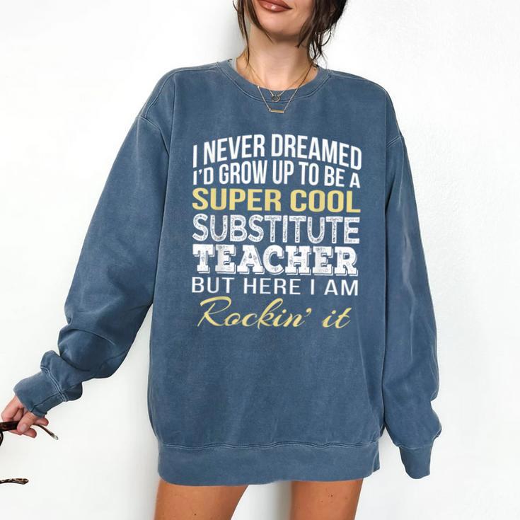 Substitute Teacher T Shirt School Tee Comfort Colors Sweatshirt