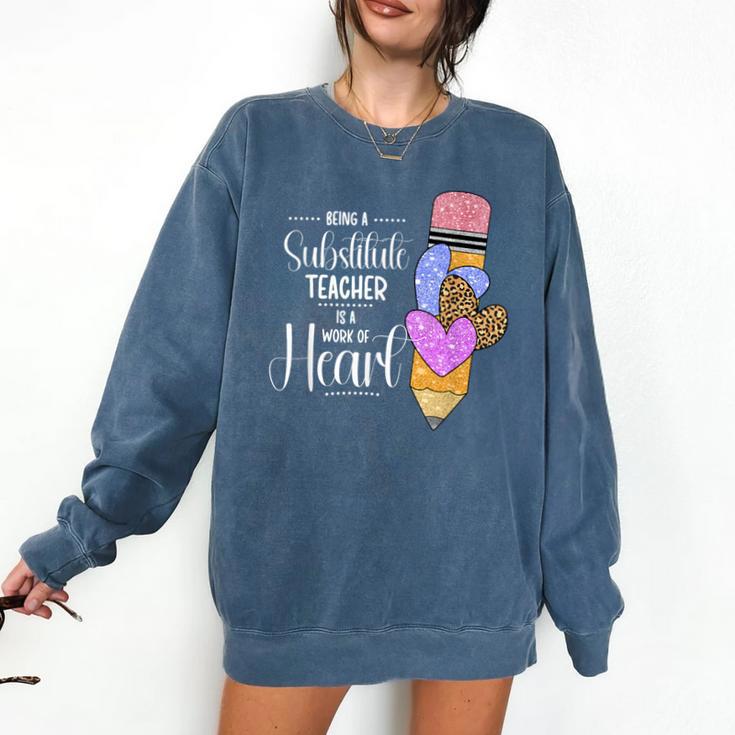 Being A Substitute Teacher Substitute Teaching Comfort Colors Sweatshirt