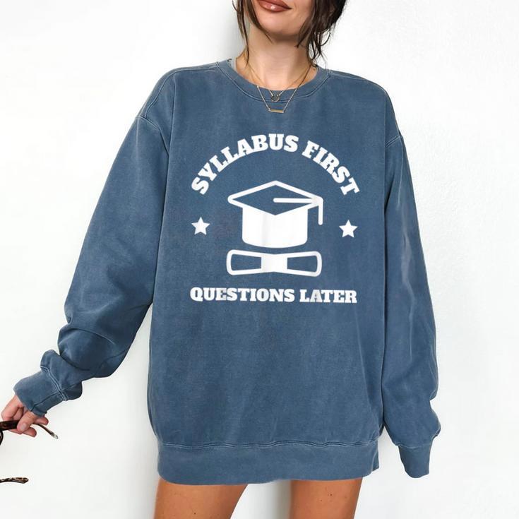 SYLLABUS PROFESSOR TEACHER Comfort Colors Sweatshirt