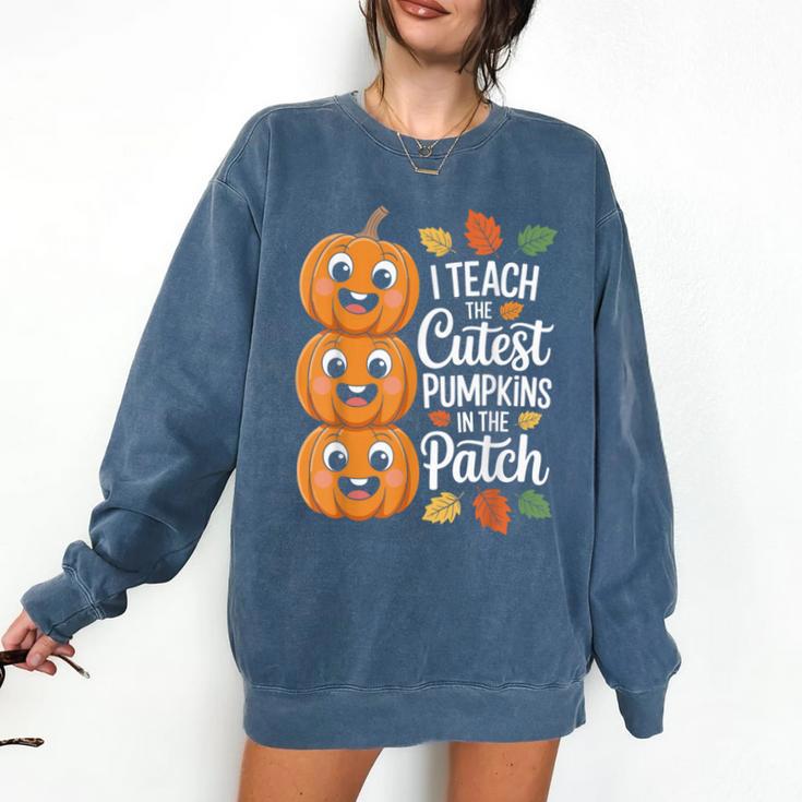 Teacher Halloween Tshirts I Teach The Cutest Pumpkins Comfort Colors Sweatshirt