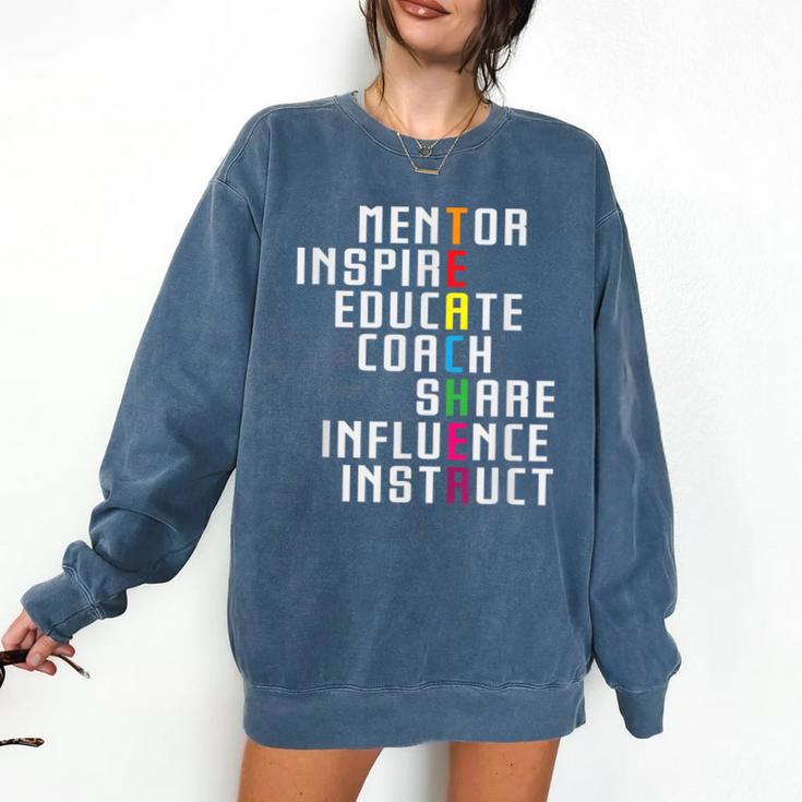 Teacher Inspirational Educator Favorite School Teacher Men Women Girls Kids Comfort Colors Sweatshirt