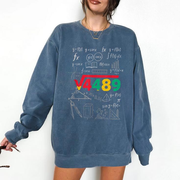 Teacher Math 67 Meme Square Root 4489 Slang Six Seven Comfort Colors Sweatshirt