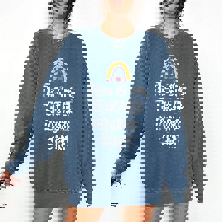 This Is My Teacher Pajama Shirt Teacher Life Tee Comfort Colors Sweatshirt