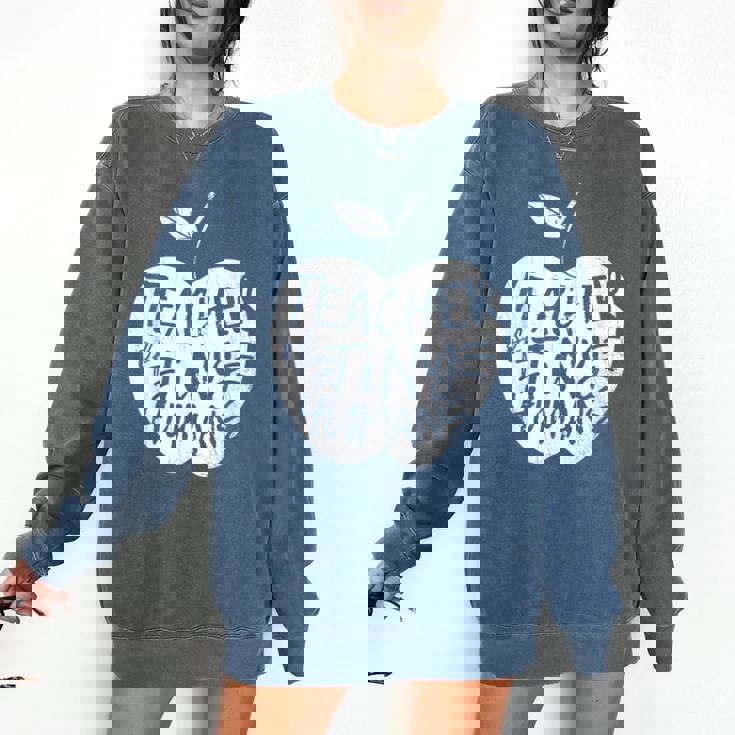 Teacher Of Tiny Humans Preschool Kindergarten Teacher Comfort Colors Sweatshirt