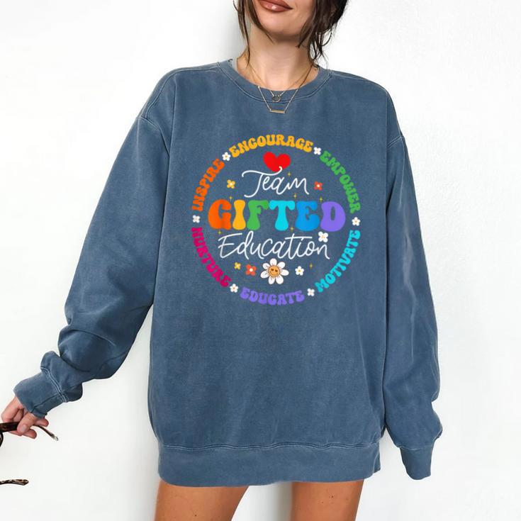 Team Ed Education Teacher Appreciation Back To School Comfort Colors Sweatshirt