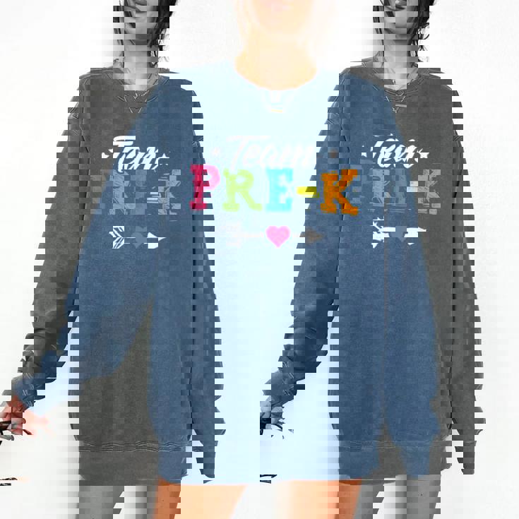 Team Pre-K Shirt PreSchool Teacher Student Back To School Comfort Colors Sweatshirt