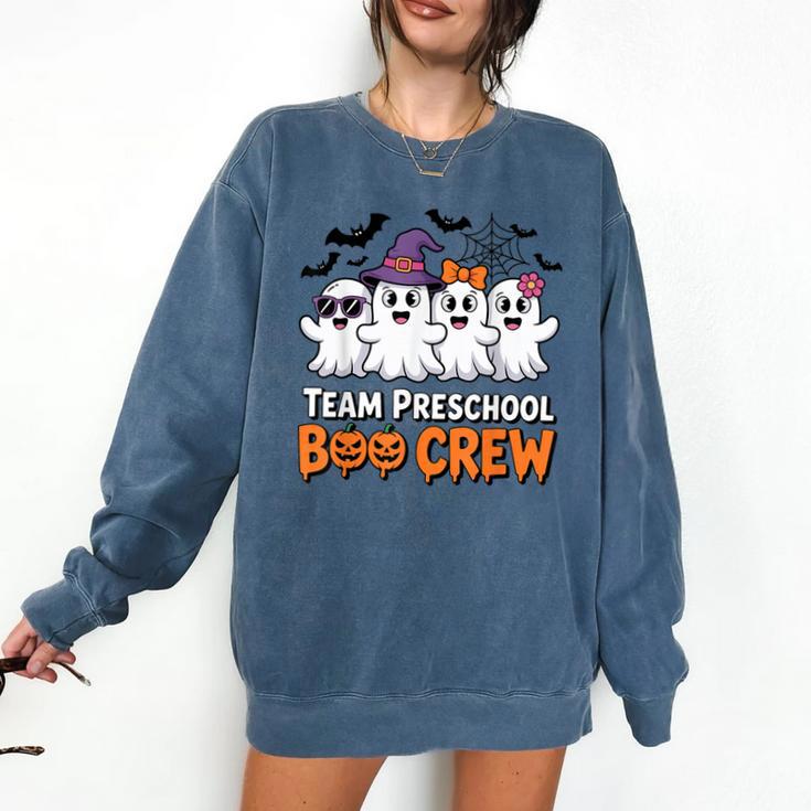 Team Preschool Boo Crew Halloween Teacher Student Costume Comfort Colors Sweatshirt