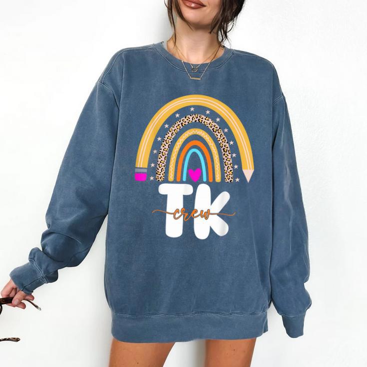 Team TK Transitional Kindergaten TK Crew Squad Teacher Kids Comfort Colors Sweatshirt