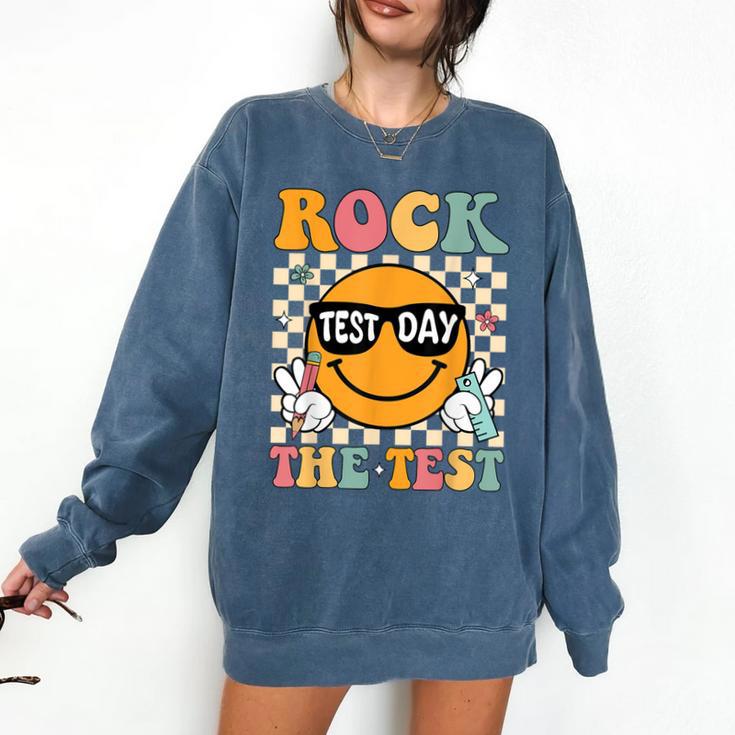 Test Day Rock The Test Teacher Testing Day You Got This Comfort Colors Sweatshirt