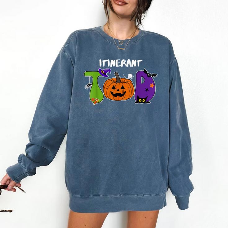 TOD Itinerant Teacher Of The Deaf Halloween ASL Interpreters Comfort Colors Sweatshirt