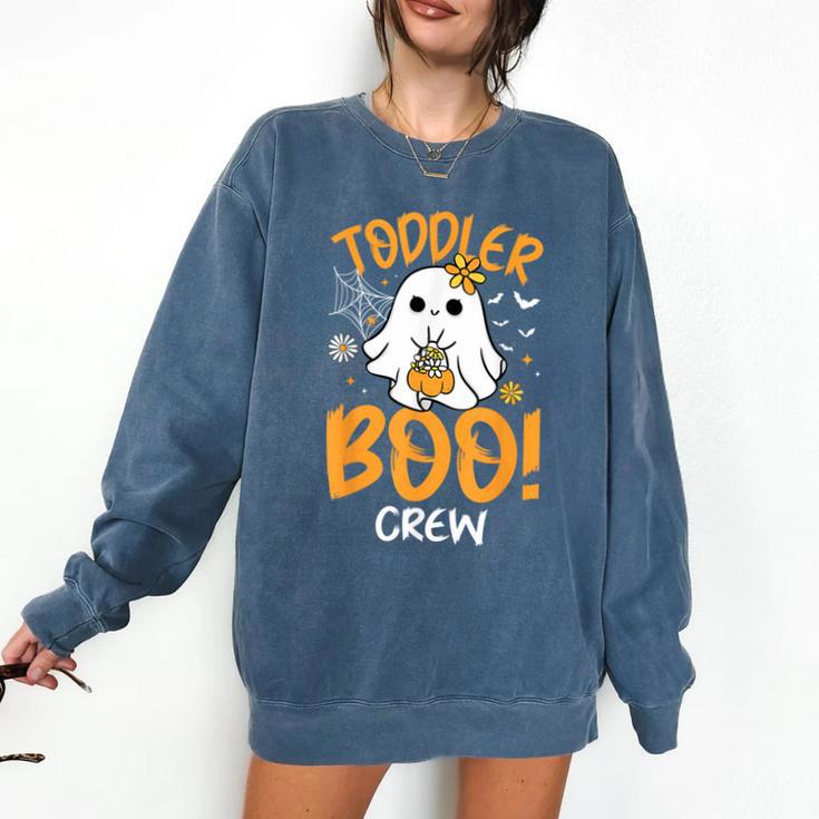 Toddler Boo Crew Babysitters Daycare Teacher Halloween Party Comfort Colors Sweatshirt