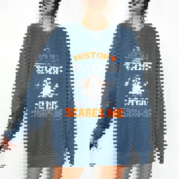 History Teacher School Shirt Halloween Educator Men Women Kids Comfort Colors Sweatshirt