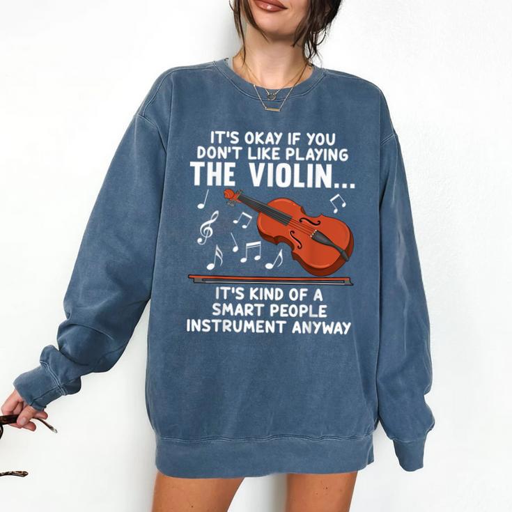 Violin Player Costume For Men Women Violin Teacher Violinist Comfort Colors Sweatshirt