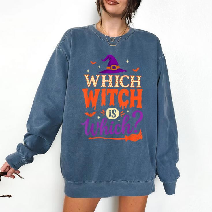 Which Witch Is Which Halloween For Women Men English Teacher Comfort Colors Sweatshirt