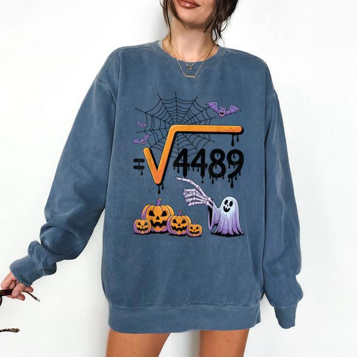4489 Square Root 67 Math Teacher Halloween Costume Professor Comfort Colors Sweatshirt 4489 Square Root 67 Math Teacher Halloween Costume Professor Comfort Colors Sweatshirt