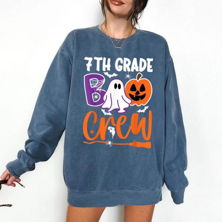 7th Grade Boo Crew Teacher Student Halloween Costume Comfort Colors Sweatshirt