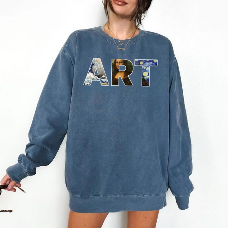 Art Artist Painting TeacherShirt Mona Lisa Great Wave For Men Women Comfort Colors Sweatshirt Art Artist Painting TeacherShirt Mona Lisa Great Wave For Men Women Comfort Colors Sweatshirt