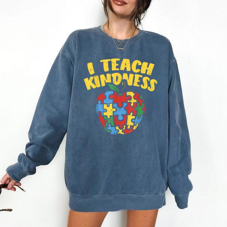 Autism Teacher Shirt I Teach Kindness Apple Puzzle Awareness Comfort Colors Sweatshirt Autism Teacher Shirt I Teach Kindness Apple Puzzle Awareness Comfort Colors Sweatshirt