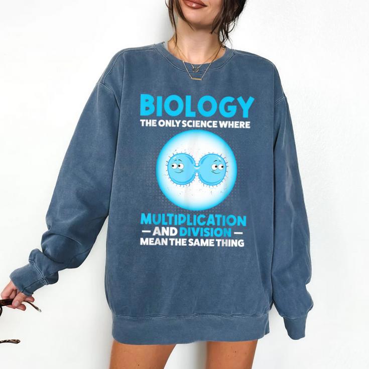 Biology Facts Science Teacher Student Biologist Comfort Colors Sweatshirt