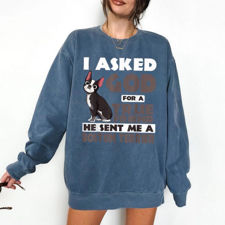 Boston Terrier American Gentleman Non-Sporting Dog Lover Comfort Colors Sweatshirt