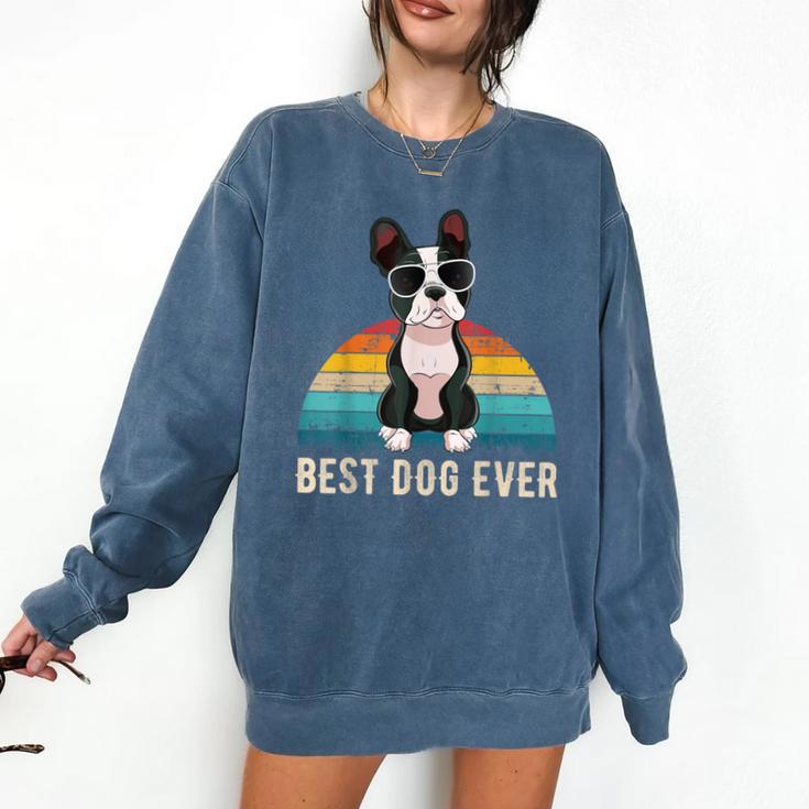 Boston Terrier Boston-Bulldog For Men Women Girls Kids Comfort Colors Sweatshirt
