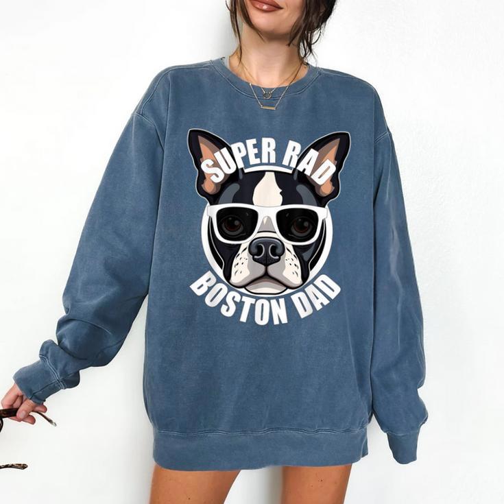 Boston Terrier Dad Father’s Day Dog Dad Men’s Comfort Colors Sweatshirt