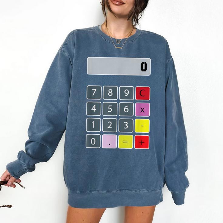 Calculator Math Teacher Halloween Costumes Women Men Adults Comfort Colors Sweatshirt Calculator Math Teacher Halloween Costumes Women Men Adults Comfort Colors Sweatshirt