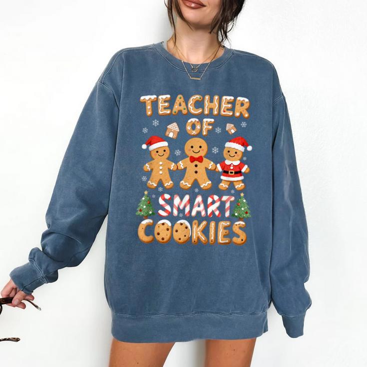 Christmas Teacher Of Smart Cookies Gingerbread Man Teaching Comfort Colors Sweatshirt Christmas Teacher Of Smart Cookies Gingerbread Man Teaching Comfort Colors Sweatshirt