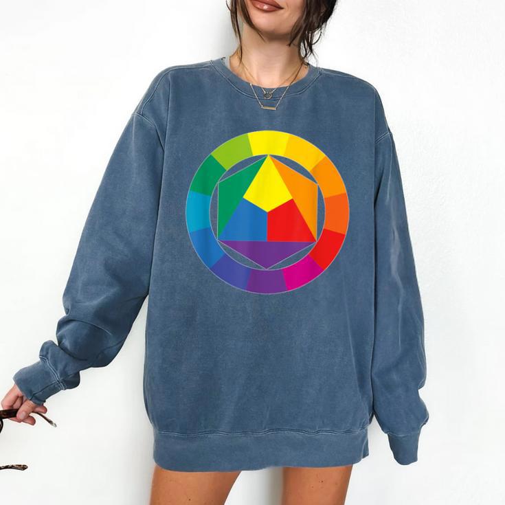 Color Wheel Palette Shirt Artist Painter Art Teacher Tshirt Comfort Colors Sweatshirt