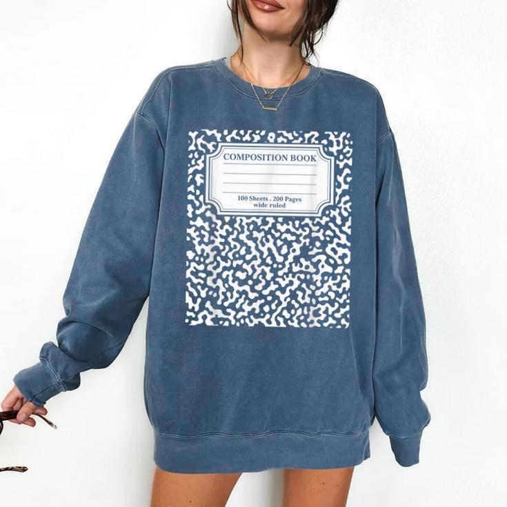 Composition Notebook Matching Group Halloween Teachers Comfort Colors Sweatshirt
