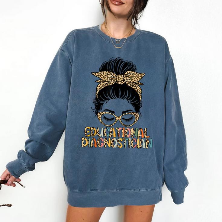 Cute Educational Diagnostician Teacher Appreciation Week Men Women Comfort Colors Sweatshirt Cute Educational Diagnostician Teacher Appreciation Week Men Women Comfort Colors Sweatshirt