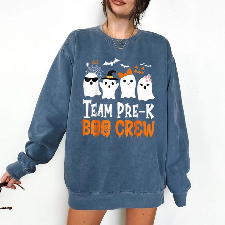 Cute Ghost Team Pre K Boo Crew Halloween Teacher Student Comfort Colors Sweatshirt Cute Ghost Team Pre K Boo Crew Halloween Teacher Student Comfort Colors Sweatshirt