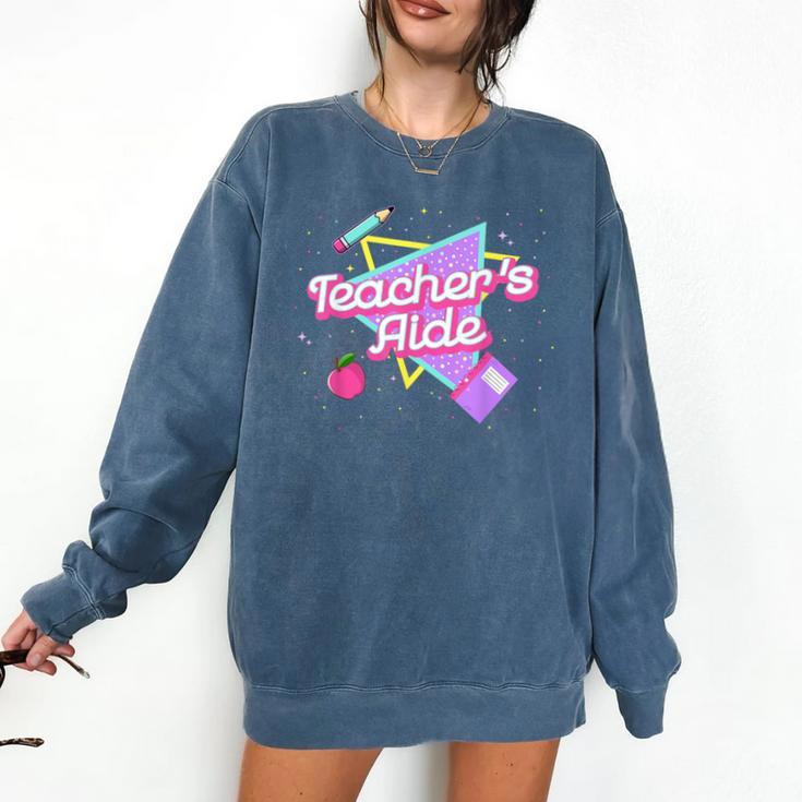 Cute Teacher's Aide Shirt 80's 90's Back To School For Men Women Comfort Colors Sweatshirt Cute Teacher's Aide Shirt 80's 90's Back To School For Men Women Comfort Colors Sweatshirt