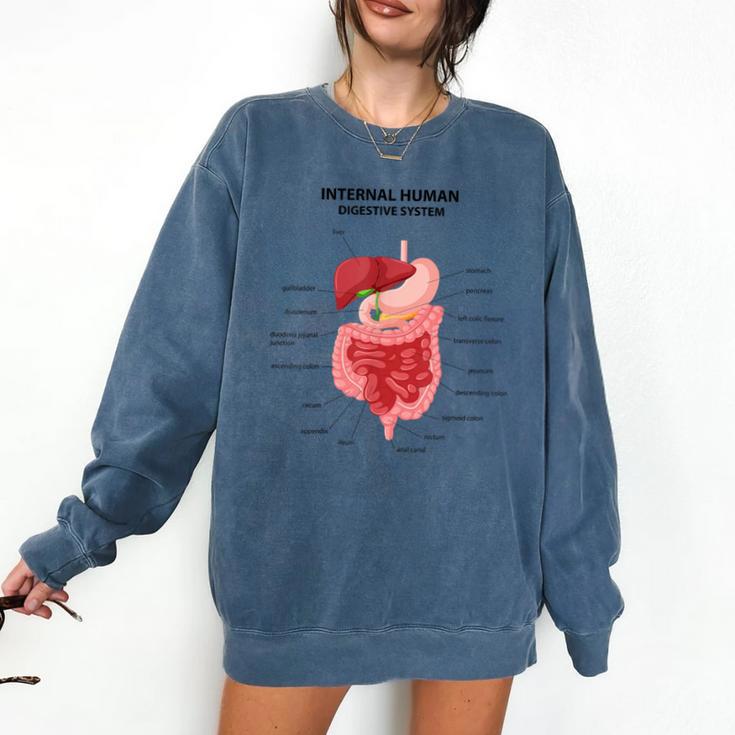 Digestive System Anatomy Anatomical Biology Teacher Men Women Comfort Colors Sweatshirt