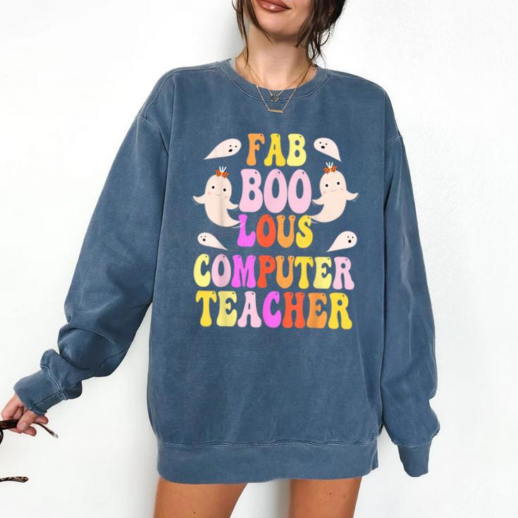 Faboolous COMPUTER TEACHER Costume This Is My Spooky Mom Dad Comfort Colors Sweatshirt Faboolous COMPUTER TEACHER Costume This Is My Spooky Mom Dad Comfort Colors Sweatshirt