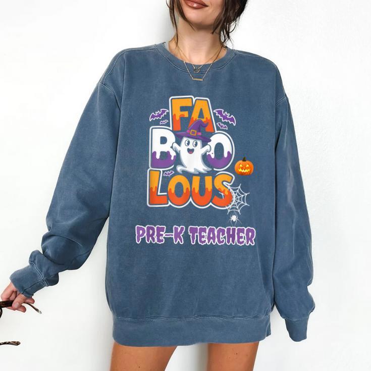 Fabulous Pre-K Teacher Halloween Costume Classroom Outfit Comfort Colors Sweatshirt Fabulous Pre-K Teacher Halloween Costume Classroom Outfit Comfort Colors Sweatshirt