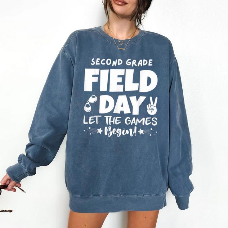 Field Day Second 2nd Grade Orange 2025 Boy Girl Teacher Comfort Colors Sweatshirt Field Day Second 2nd Grade Orange 2025 Boy Girl Teacher Comfort Colors Sweatshirt