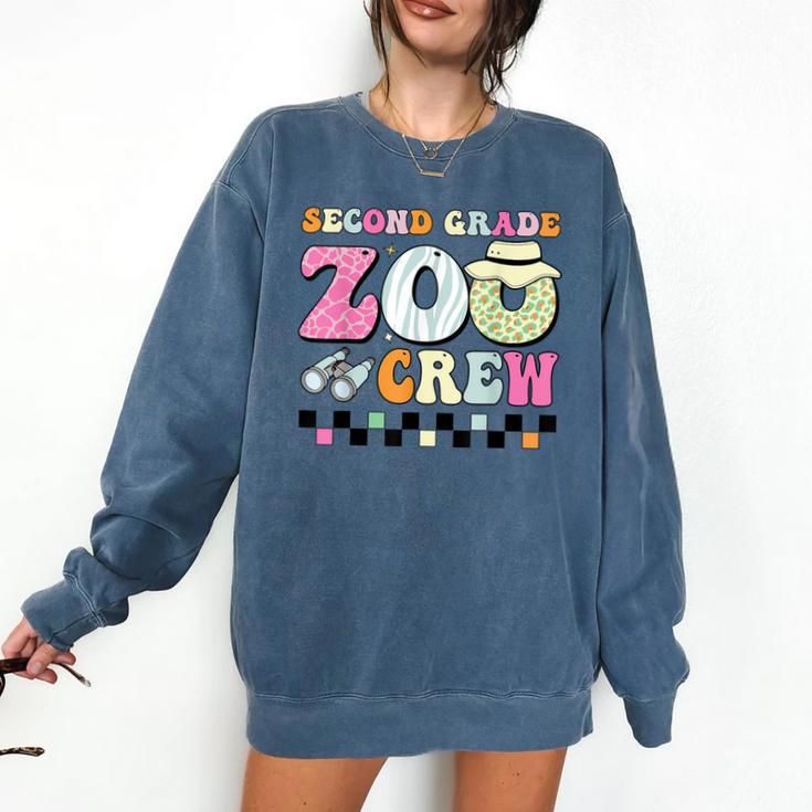 Field Zoo Trip Shirt For Teacher Second Grade Crew Comfort Colors Sweatshirt