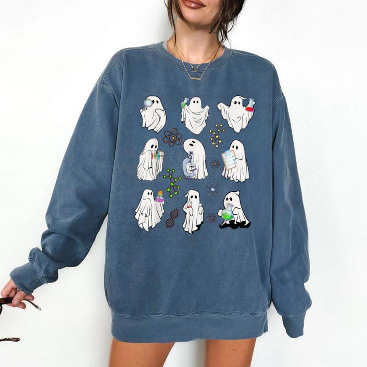 Ghost Science Teacher Chemistry Laboratory Halloween Costume Comfort Colors Sweatshirt Ghost Science Teacher Chemistry Laboratory Halloween Costume Comfort Colors Sweatshirt