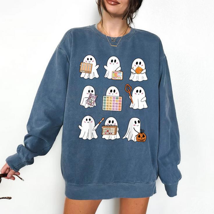 Ghost Speech Therapy Teacher Spooky Season Halloween Comfort Colors Sweatshirt Ghost Speech Therapy Teacher Spooky Season Halloween Comfort Colors Sweatshirt