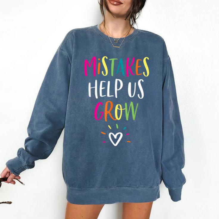 Growth Mindset Positive Back To School Teacher Student Comfort Colors Sweatshirt
