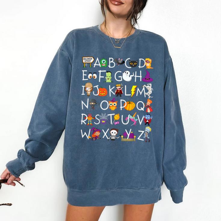 Halloween Nursery Teacher Shirt Halloween Alphabet Comfort Colors Sweatshirt Halloween Nursery Teacher Shirt Halloween Alphabet Comfort Colors Sweatshirt