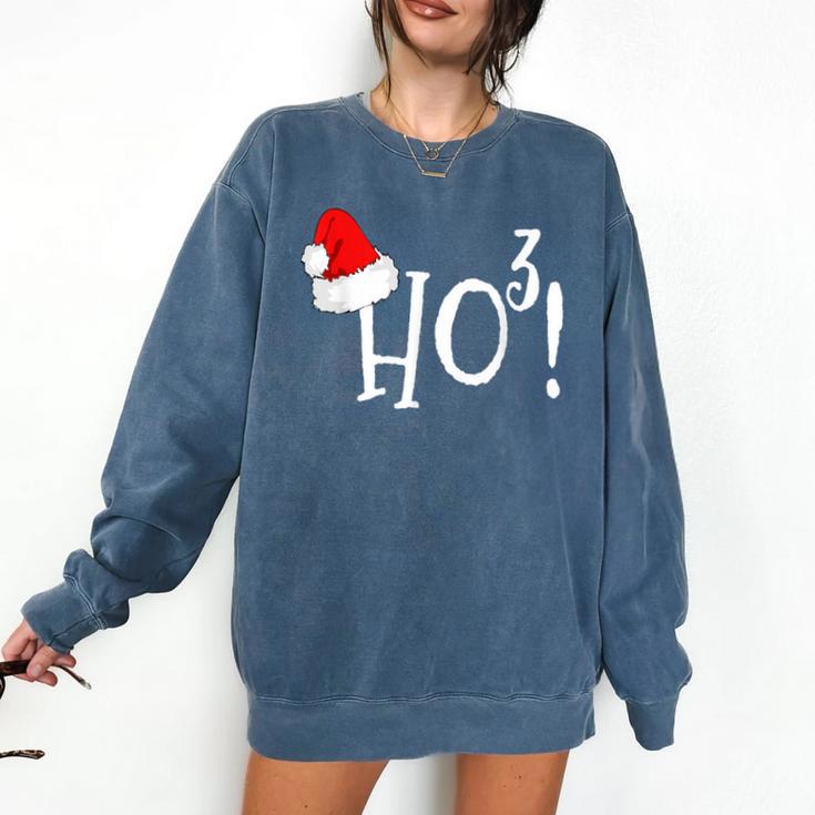 Ho Cubed Shirt Math Teacher Xmas For Men Women Kids Comfort Colors Sweatshirt
